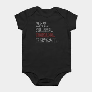 Eat Sleep Debug Repeat Baby Bodysuit